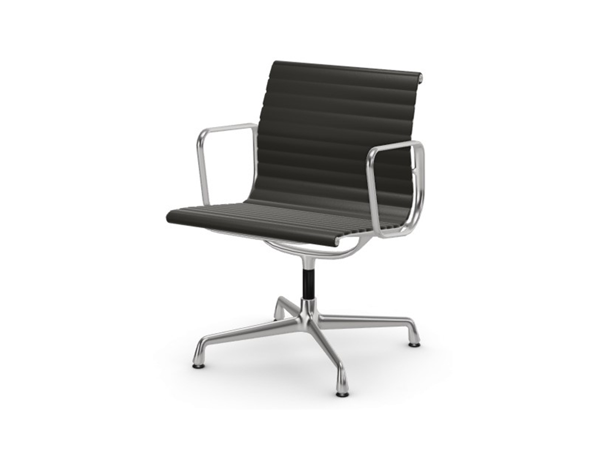 Vitra Aluminium Chairs Ea 108 Leather