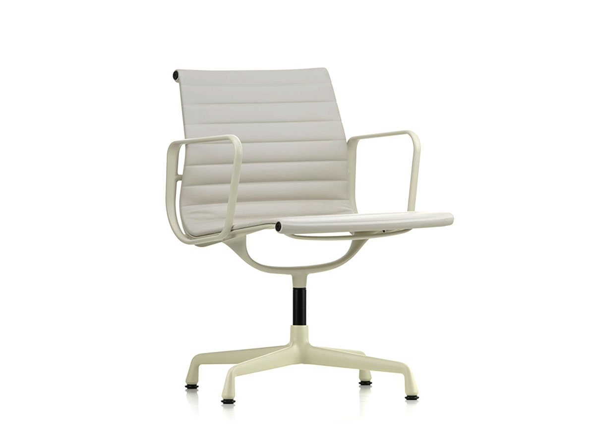 Vitra Aluminium Chairs Ea 108 Leather