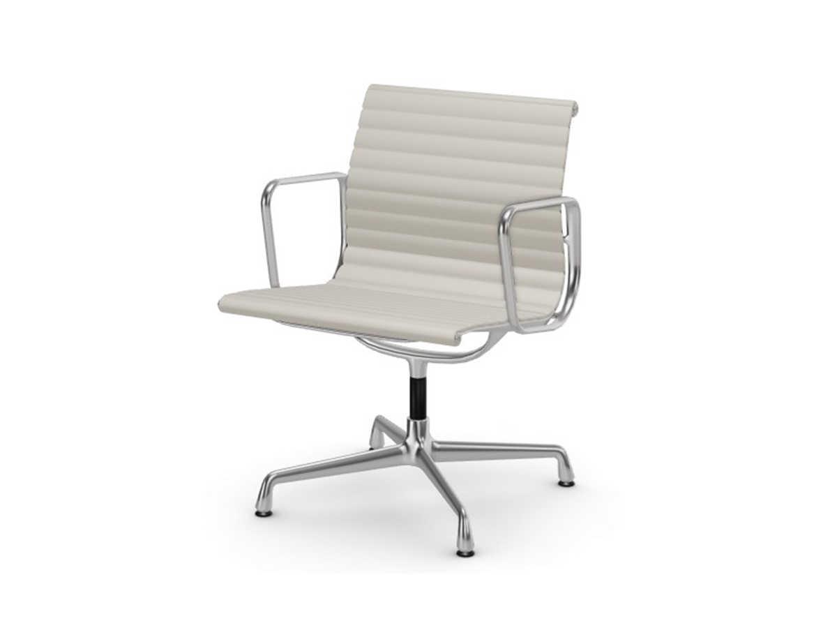 Vitra Aluminium Chairs Ea 108 Leather