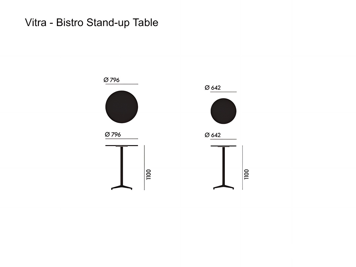 Vitra Bistro Stand Up Table Outdoor