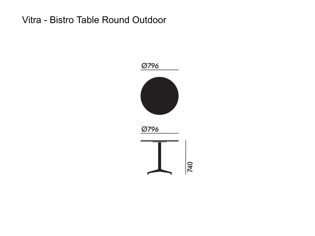 Vitra Bistro Table Outdoor Round