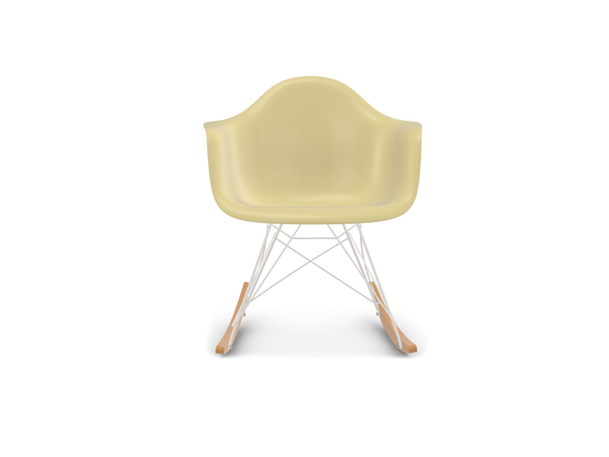 Vitra Eames Fiberglass Rocking Armchair Rar White Base