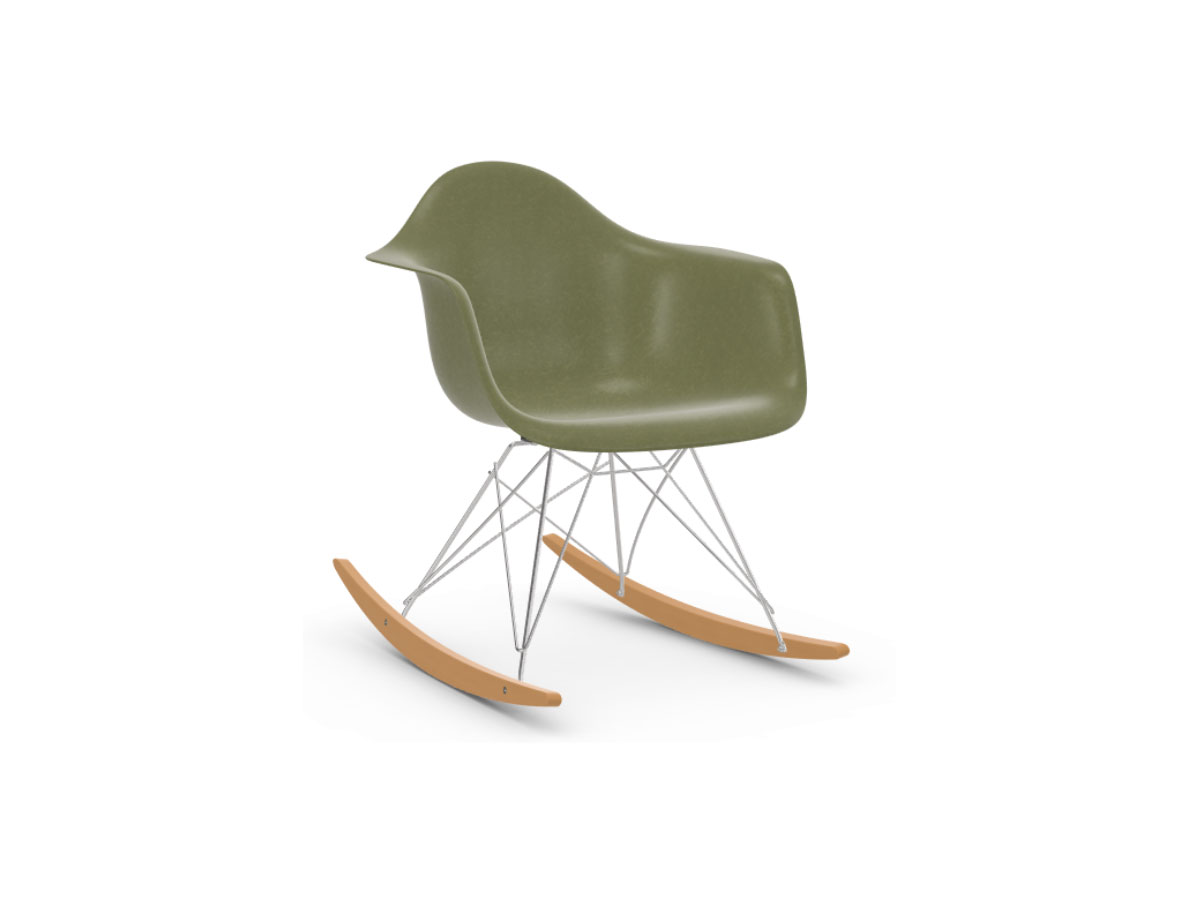 Vitra Eames Fiberglass Rocking Armchair Rar Chrome Base