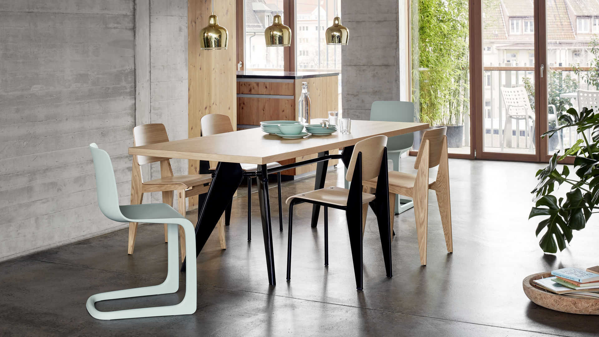 Vitra Em Table Wood Top 260