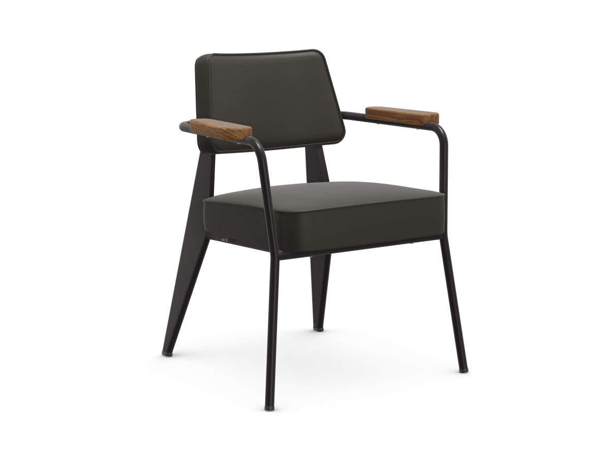 Vitra Fauteuil Direction Armchair L40 Umbra Grey 61 Black Base