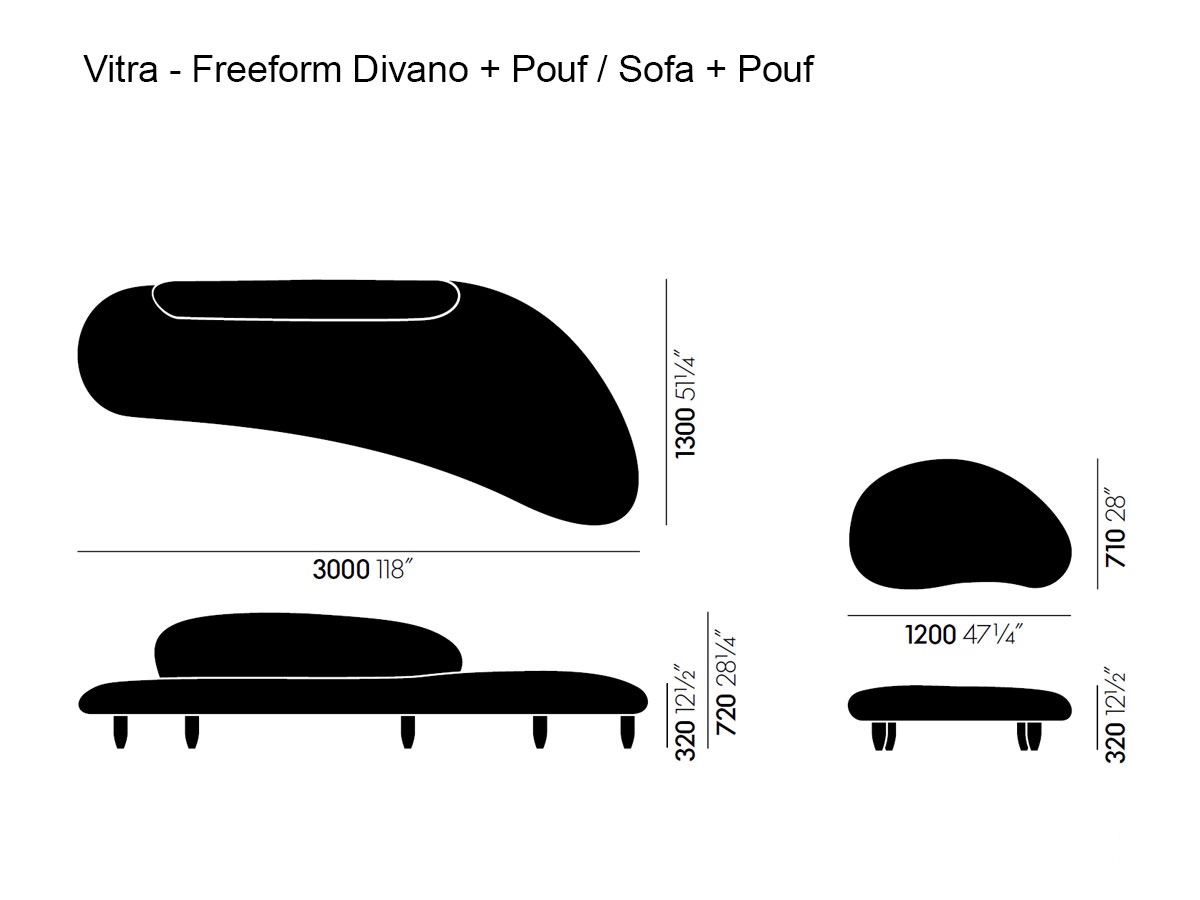 Vitra Freeform Sofaandottoman
