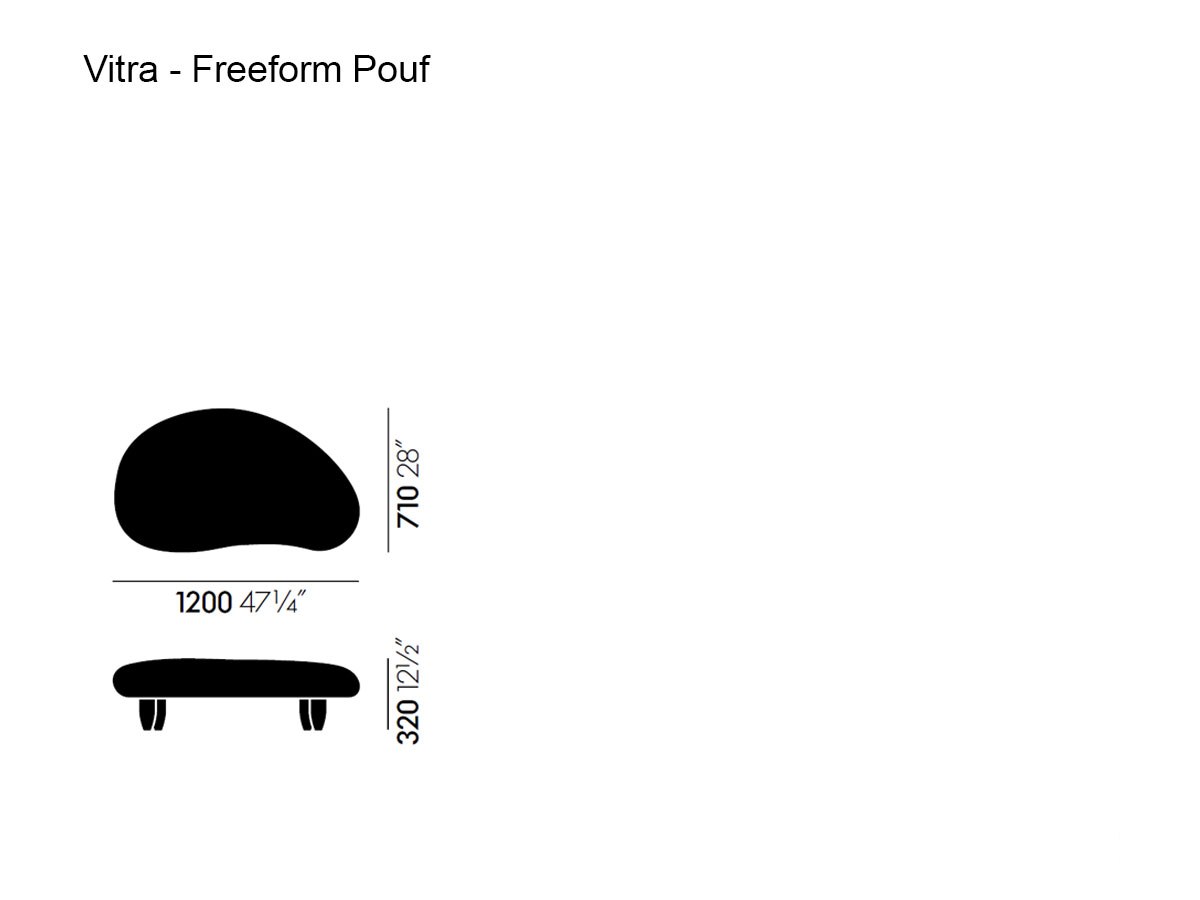 Vitra Freeform Ottoman