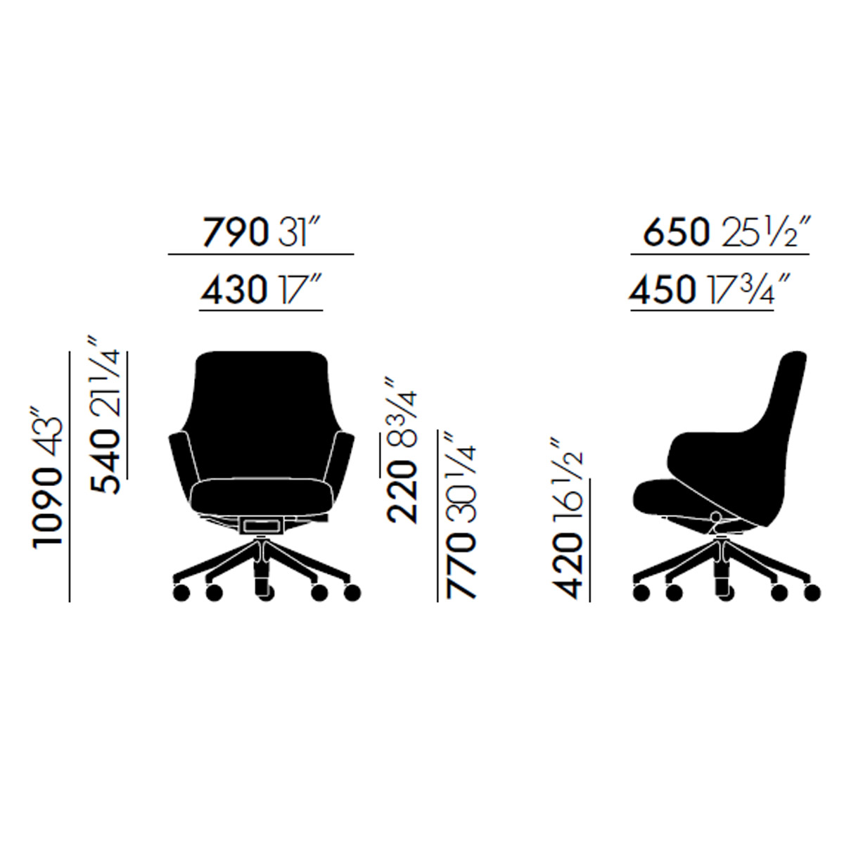 Vitra Grand Executive Lowback Office Chair