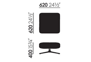Vitra Grand Repos Ottoman Cosy