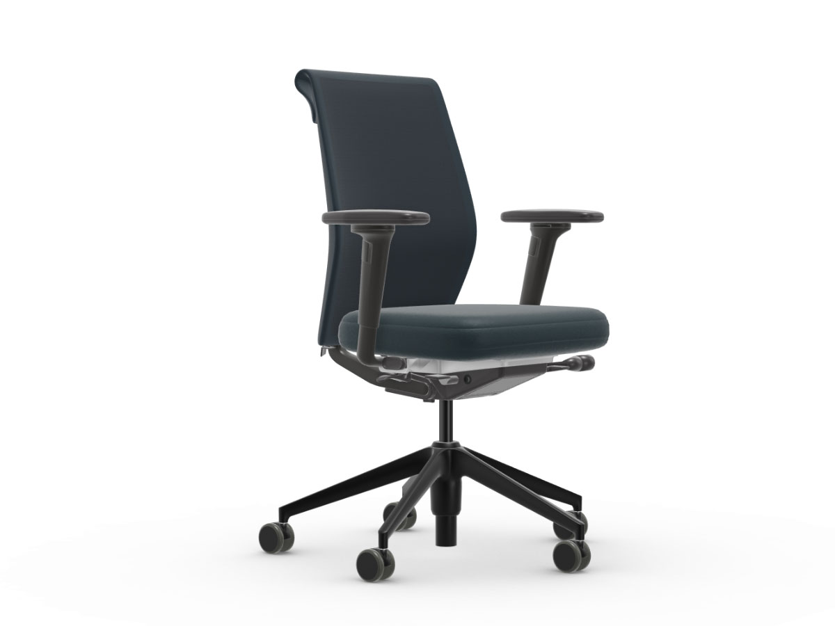 Vitra Id Cloud Office Chair Plano Petrolblack 3d Armrest F