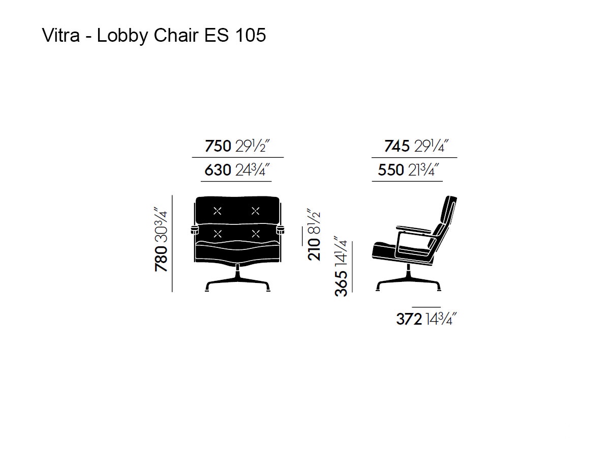 Vitra Lobby Chair Es 105 Lounge Chair
