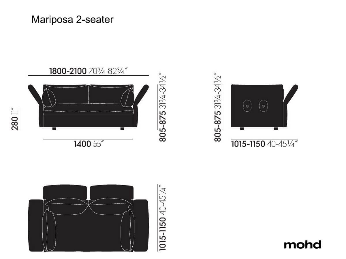 Vitra Mariposa Sofa Collection
