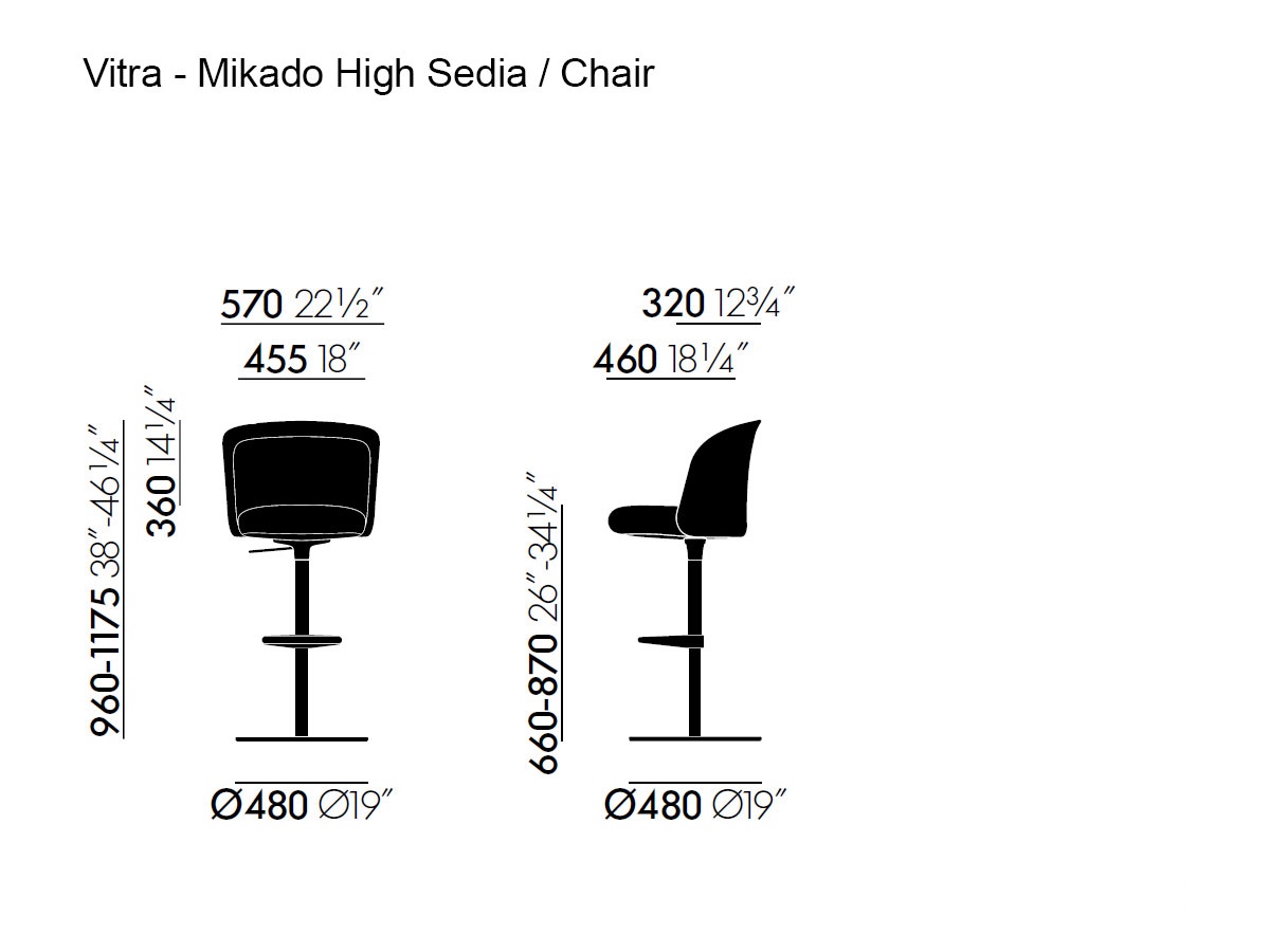 Vitra Mikado High Chair