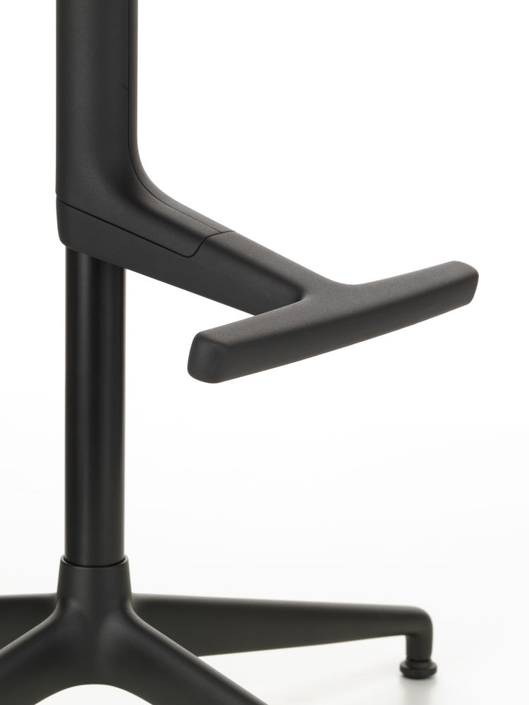 Vitra Mynt High Barstool Wooden Seat And Backrest