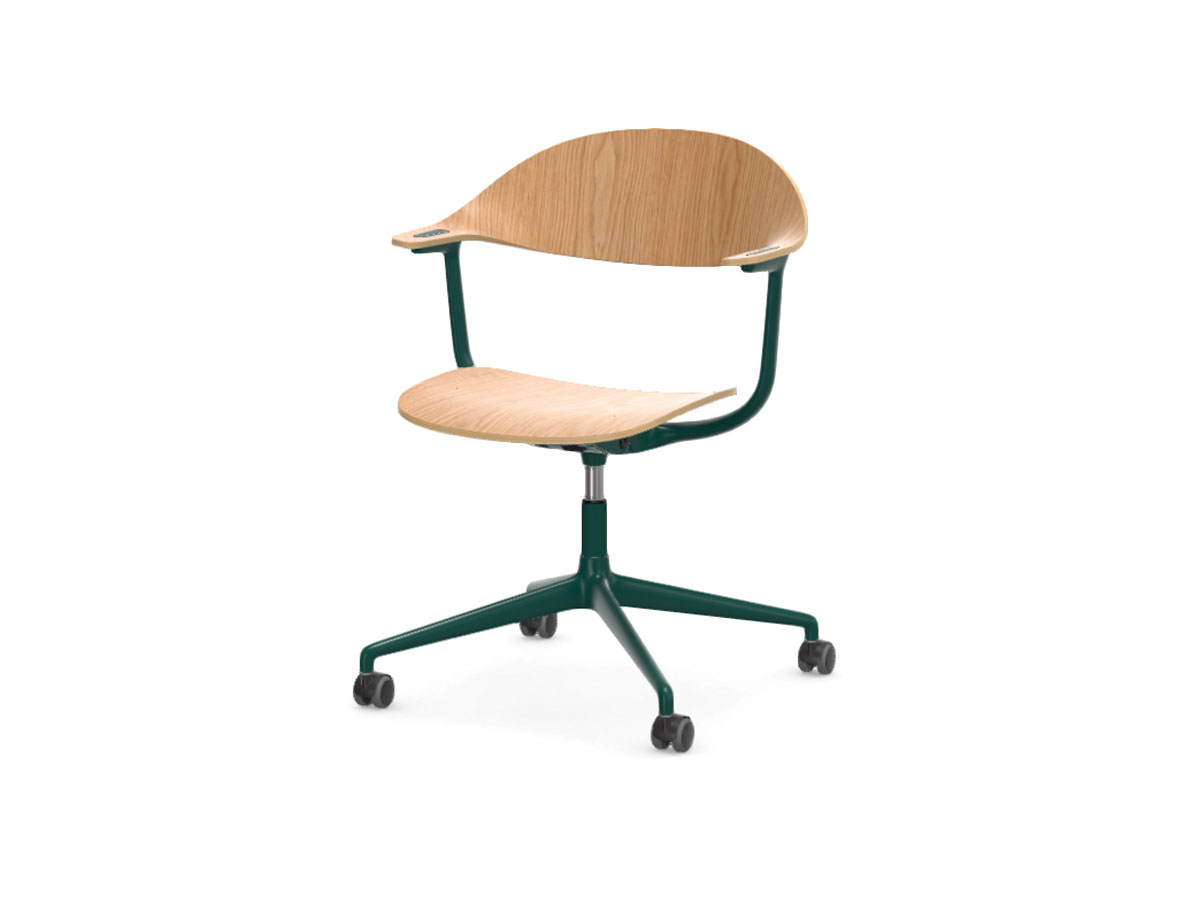 Vitra Mynt Chair Multilayer 4 Ray Base With Castors