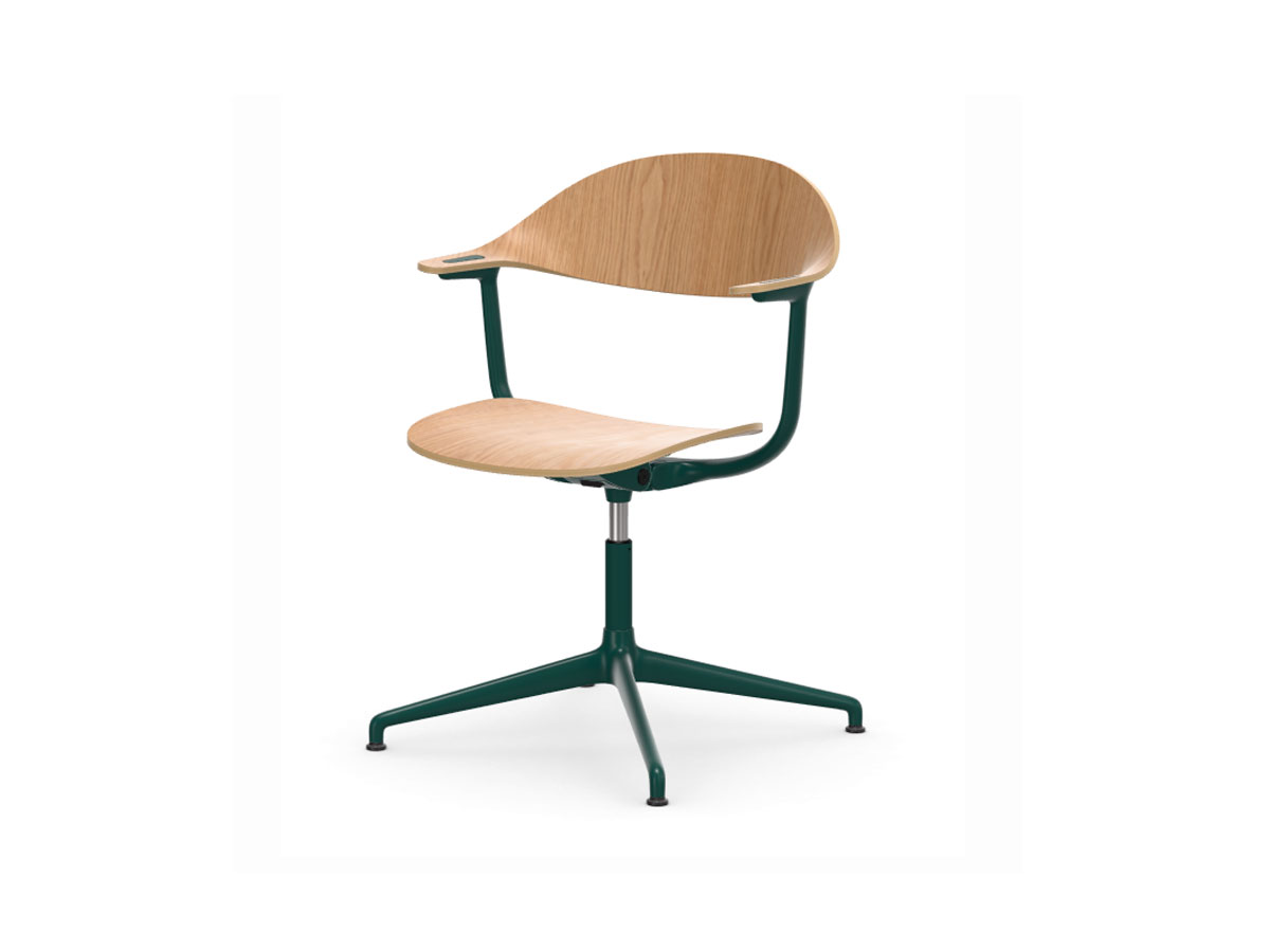 Vitra Mynt Chair Plywood 4 Spoke Base Skates 05