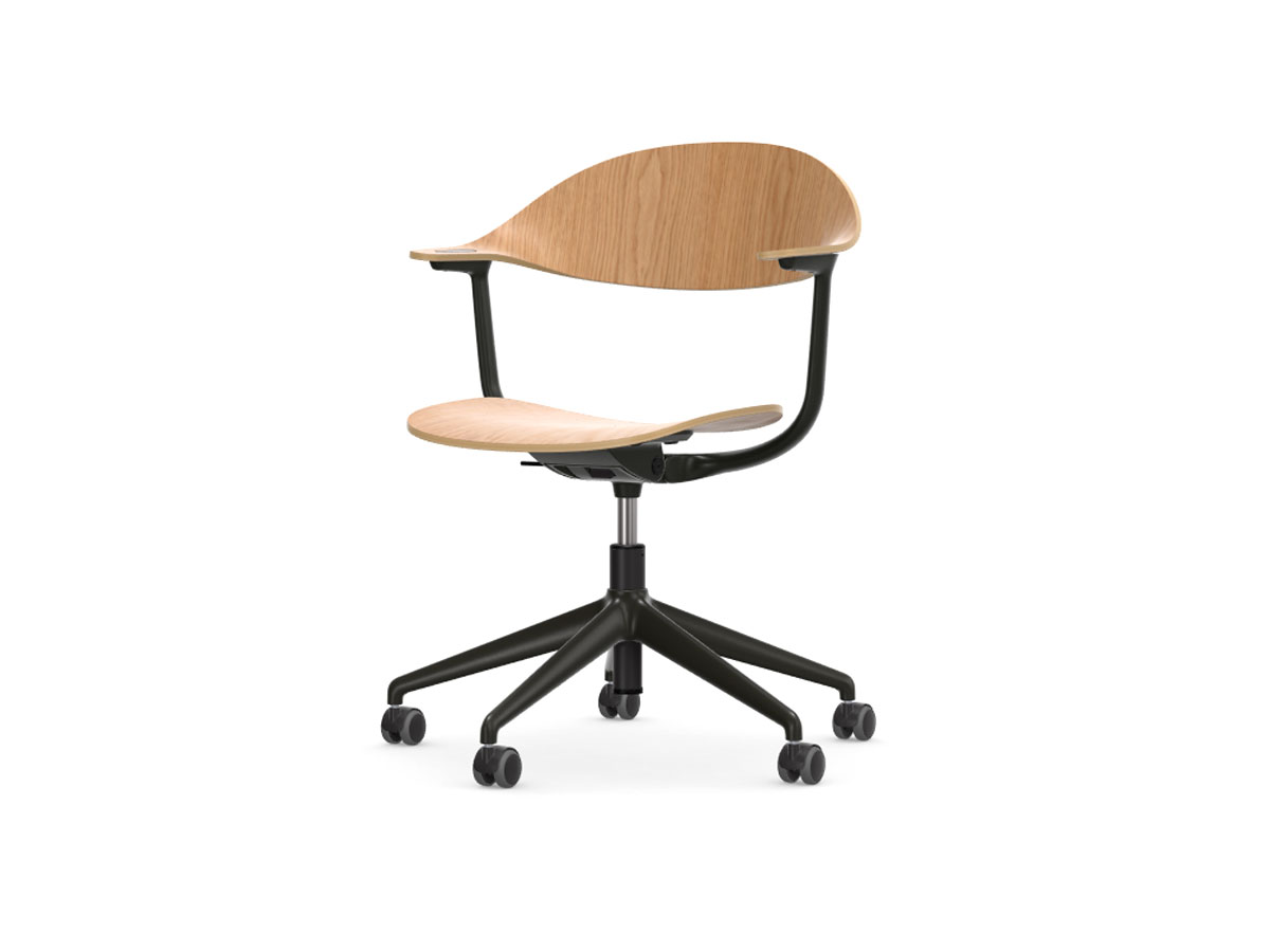 Vitra Mynt Chair Multilayer 5 Ray Base With Castors