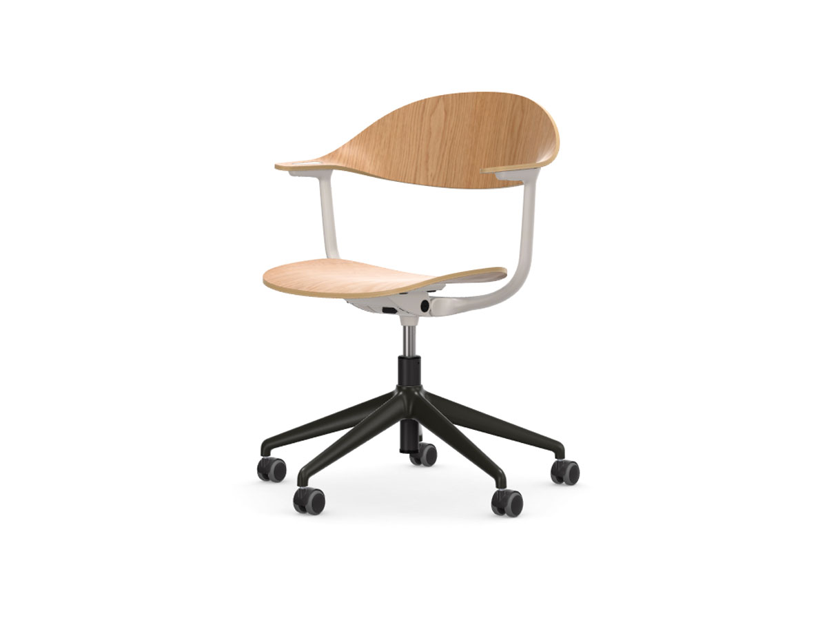 Vitra Mynt Chair Multilayer 5 Ray Base With Castors