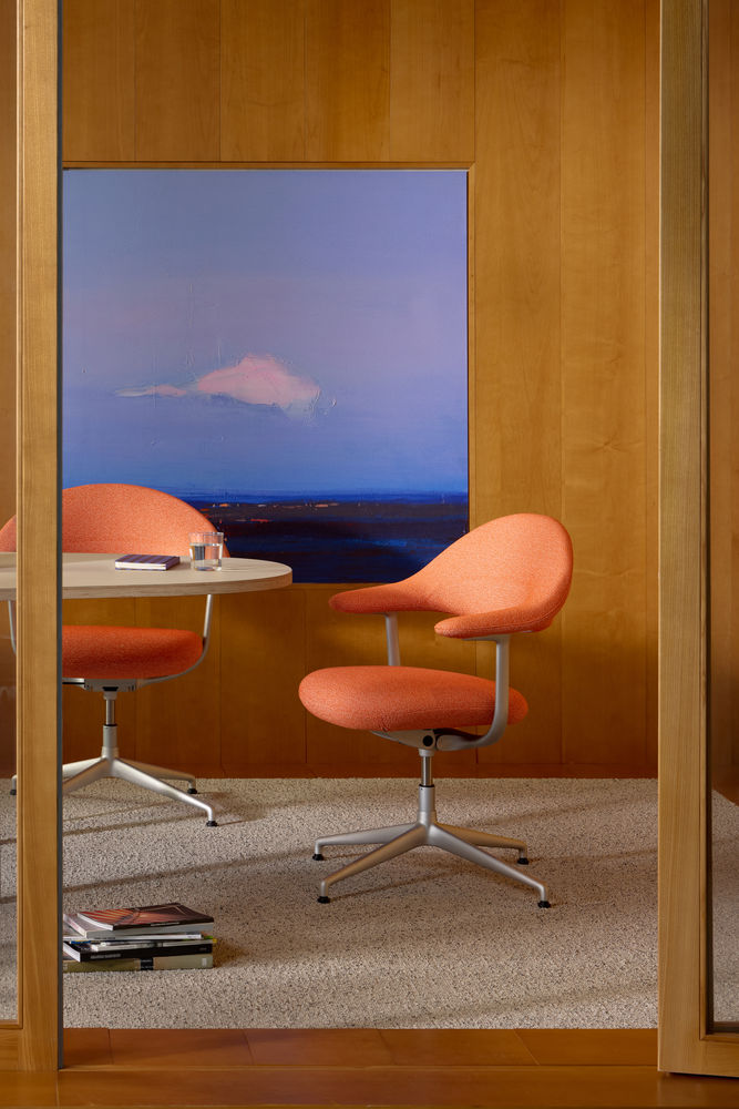 Vitra Mynt Soft Chair 4 Spoke Base With Glides