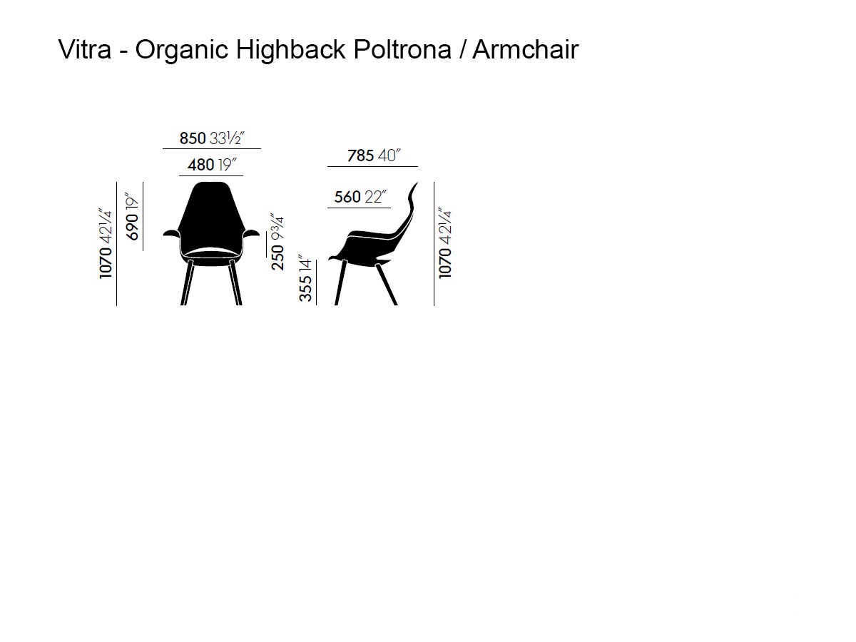 Vitra Organic Highback Armchair
