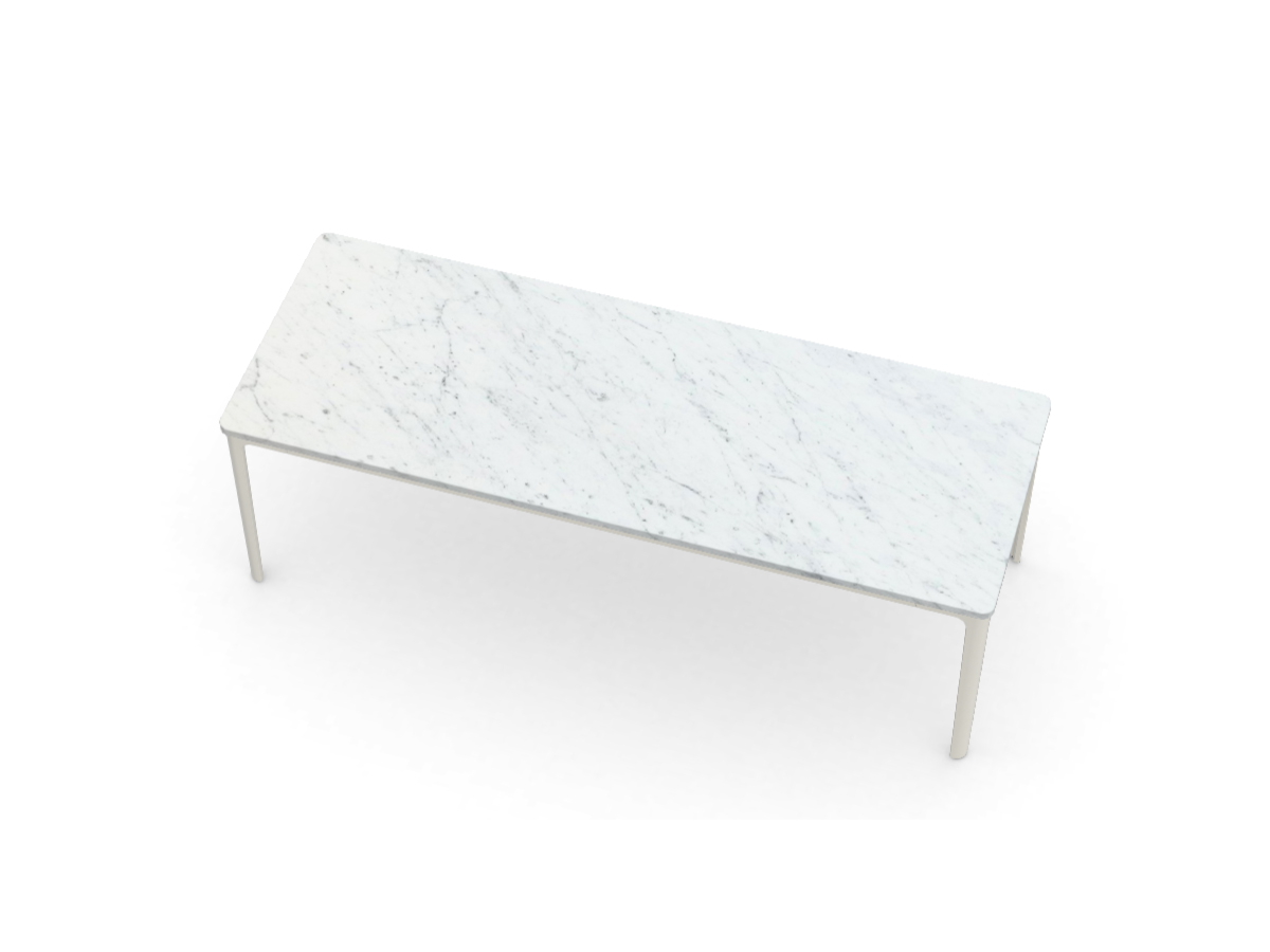 Vitra Plate Coffee Table L 113 White Carrara