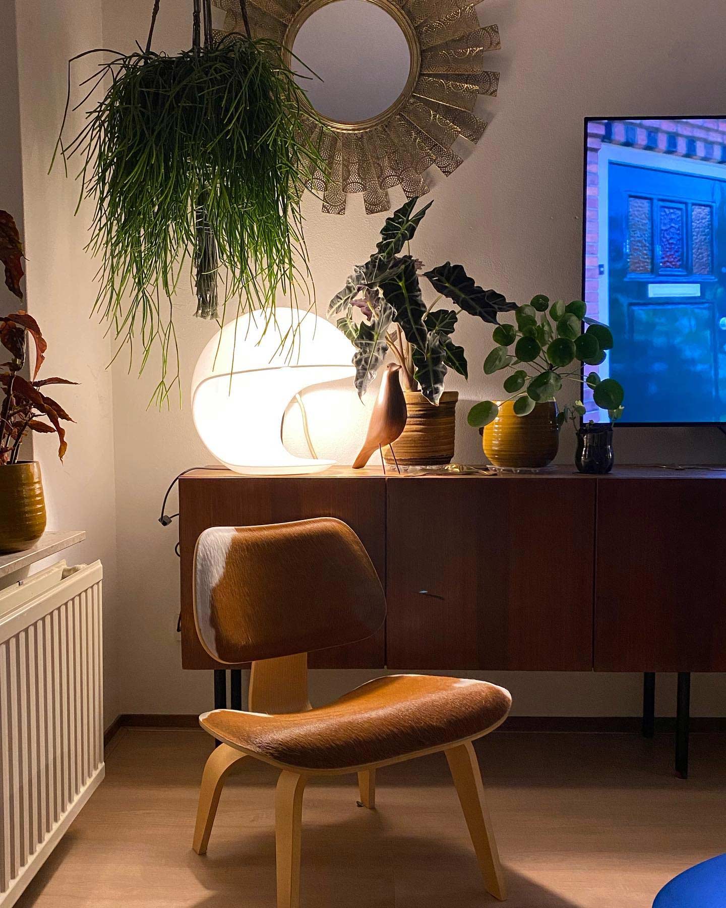 Vitra Plywood Lcw Upholstered Chair