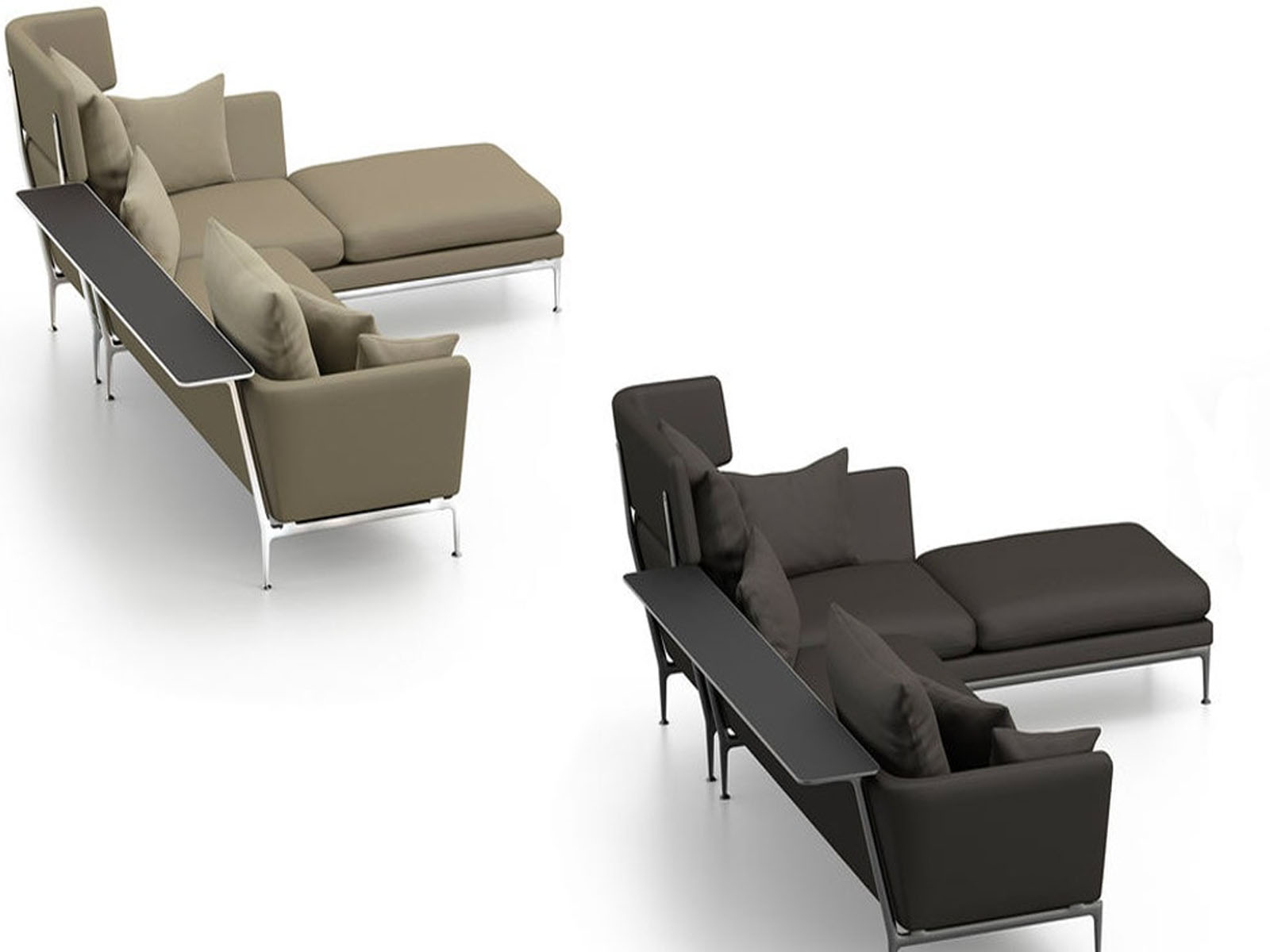Vitra Suita Sofa 2 Seater Chaise Longue