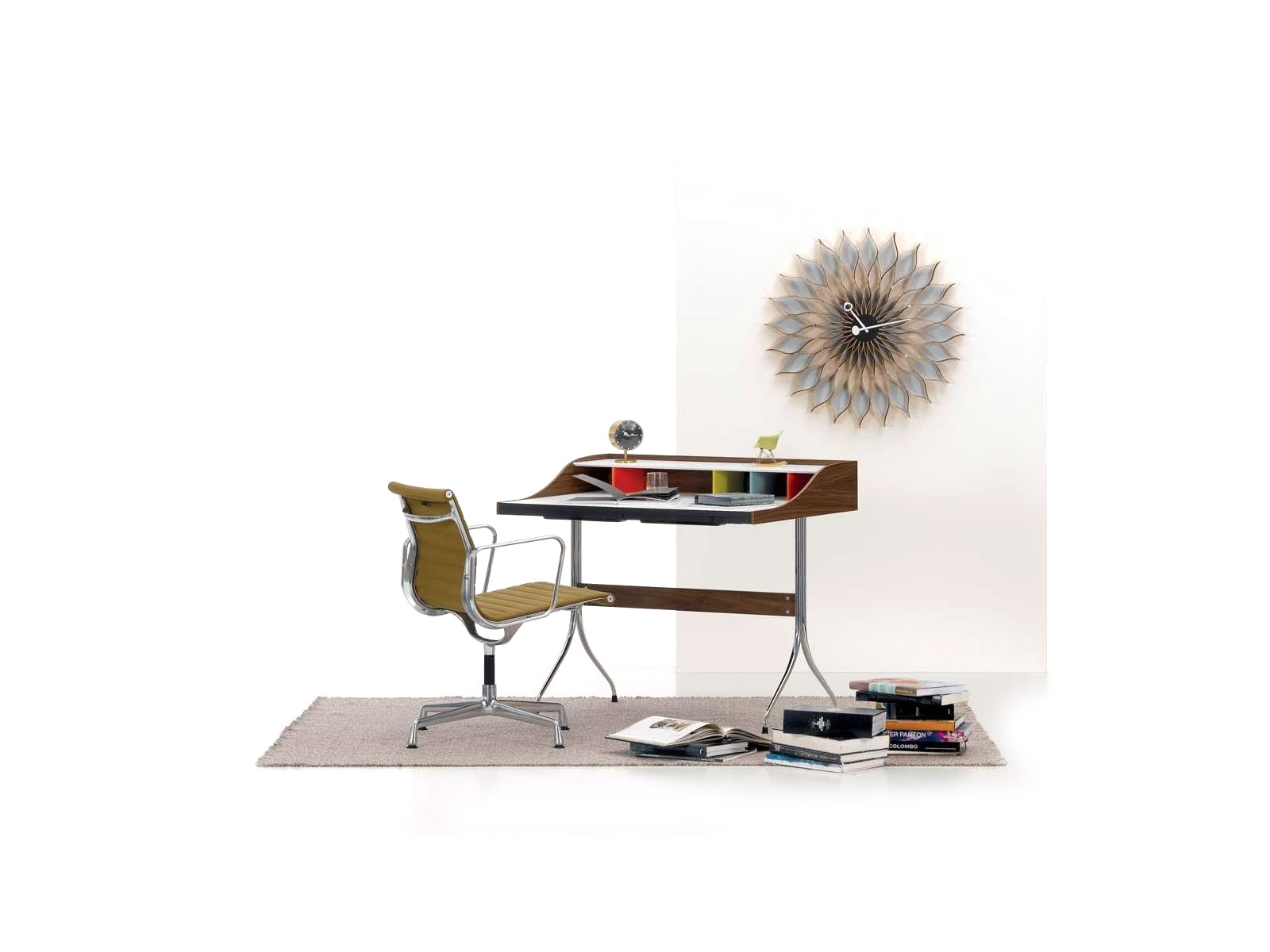Vitra Sunflower Wall Clock Birch