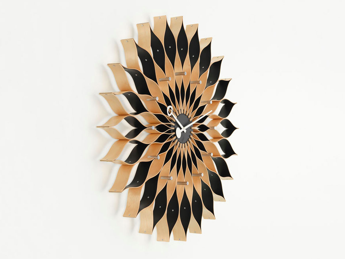 Vitra Sunflower Wall Clock Birch