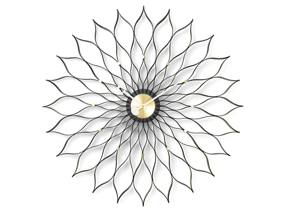 Vitra Sunflower Wall Clock Black