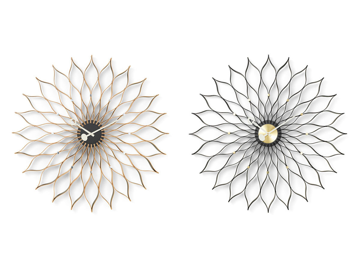 Vitra Sunflower Wall Clock Black