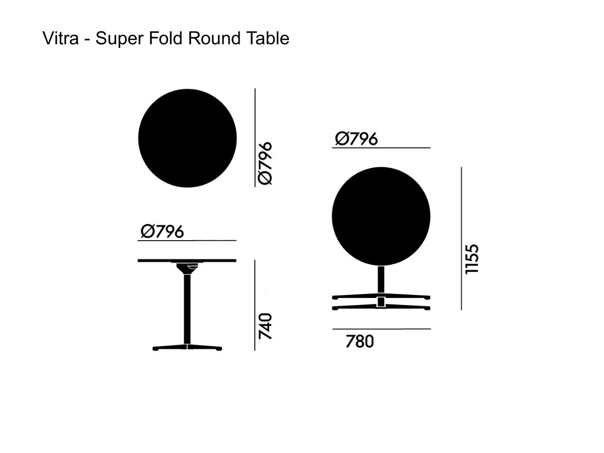 Vitra Super Fold Round Table