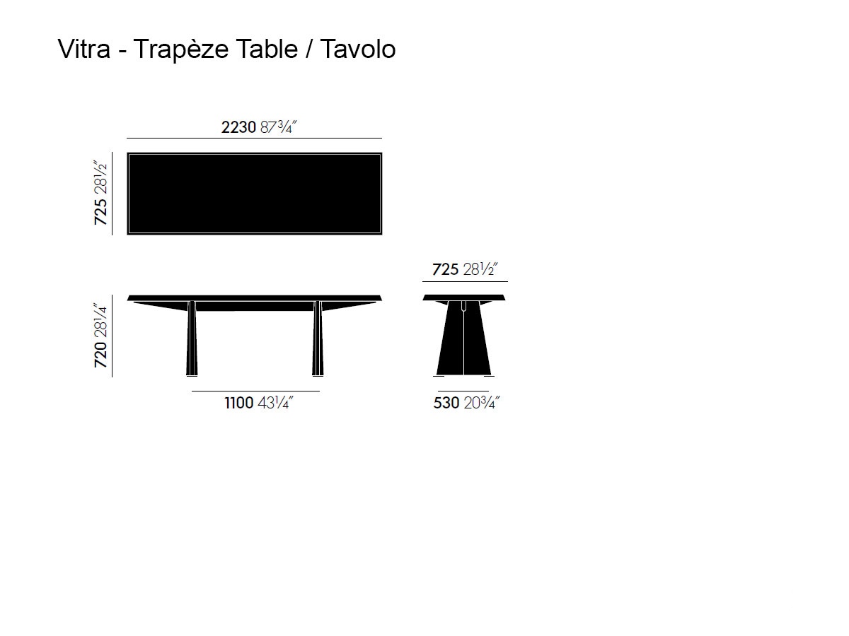 Vitra Trapeze Table