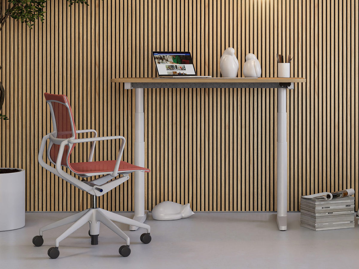Vitra Tyde 2 Home Desk Barrel Shaped Top