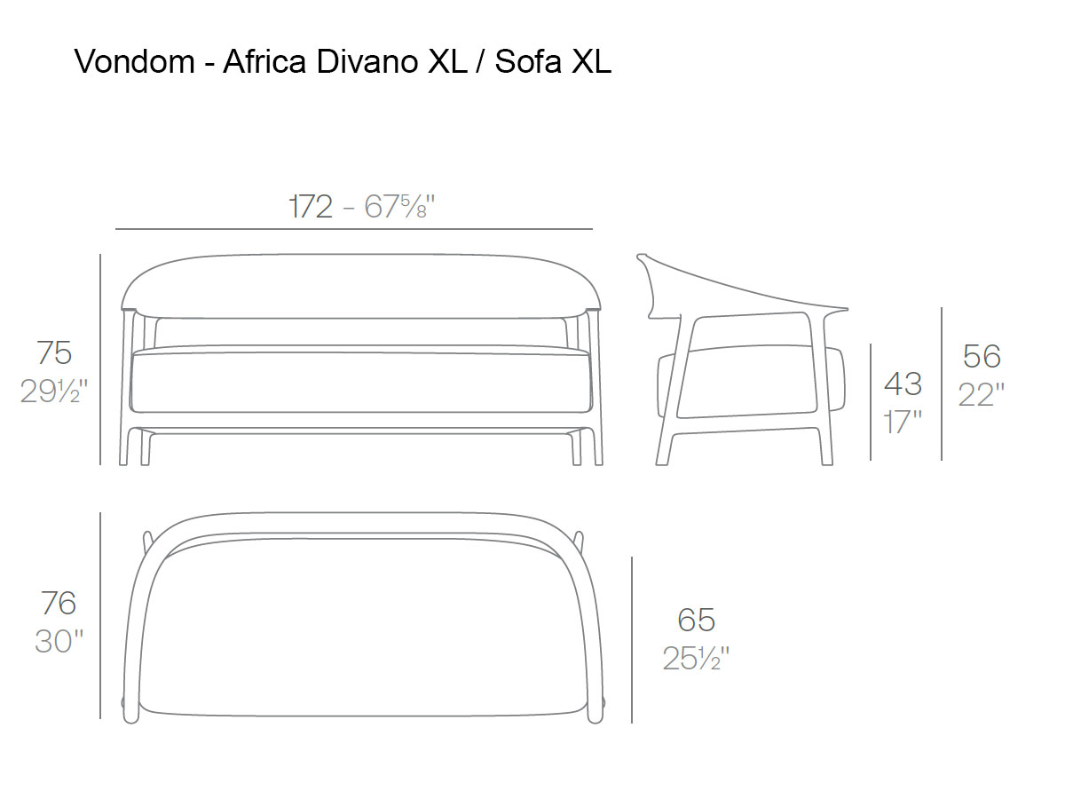 Vondom Africa Outdoor Sofa Xl