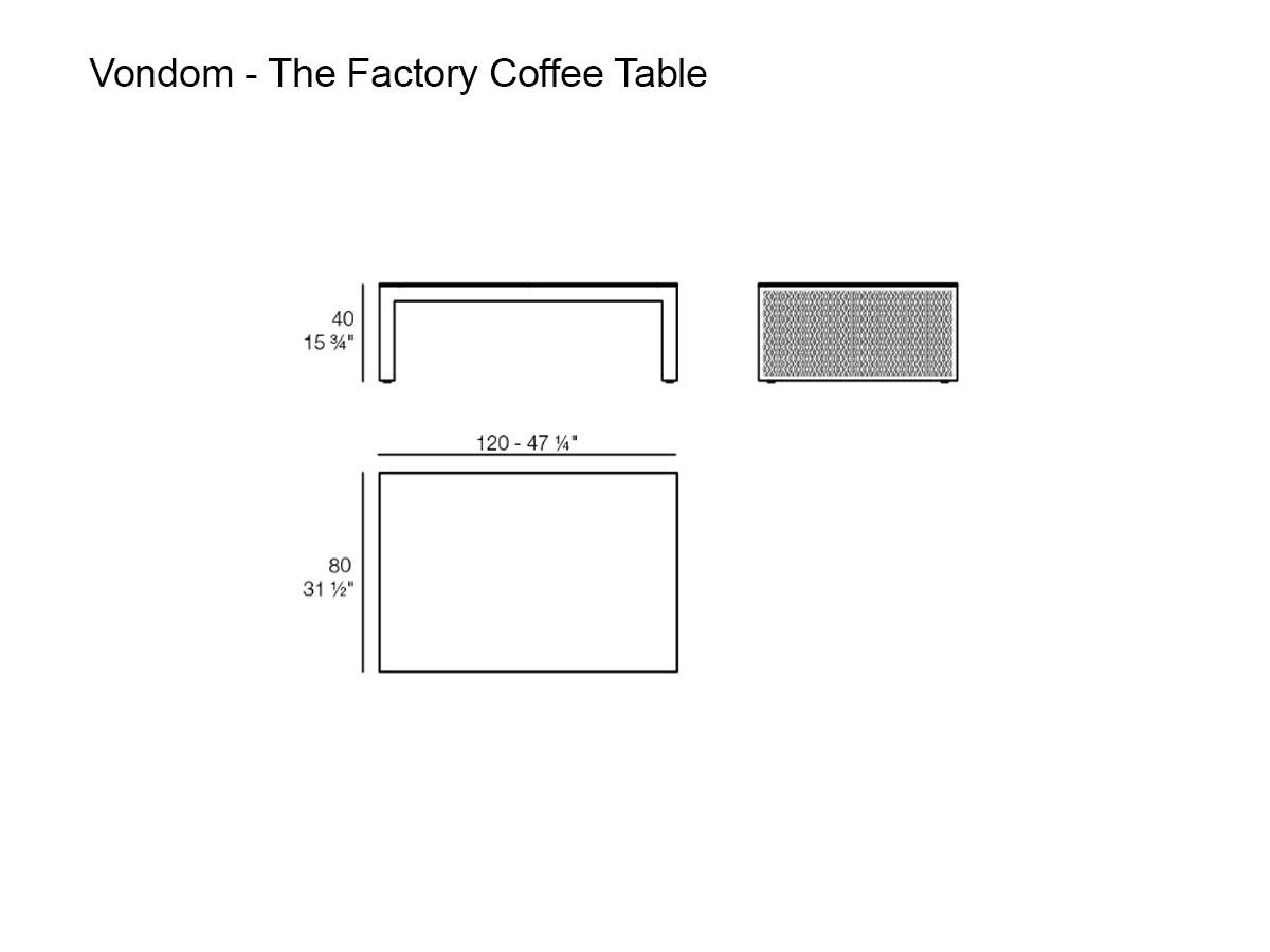 Vondom The Factory Outdoor Coffee Table