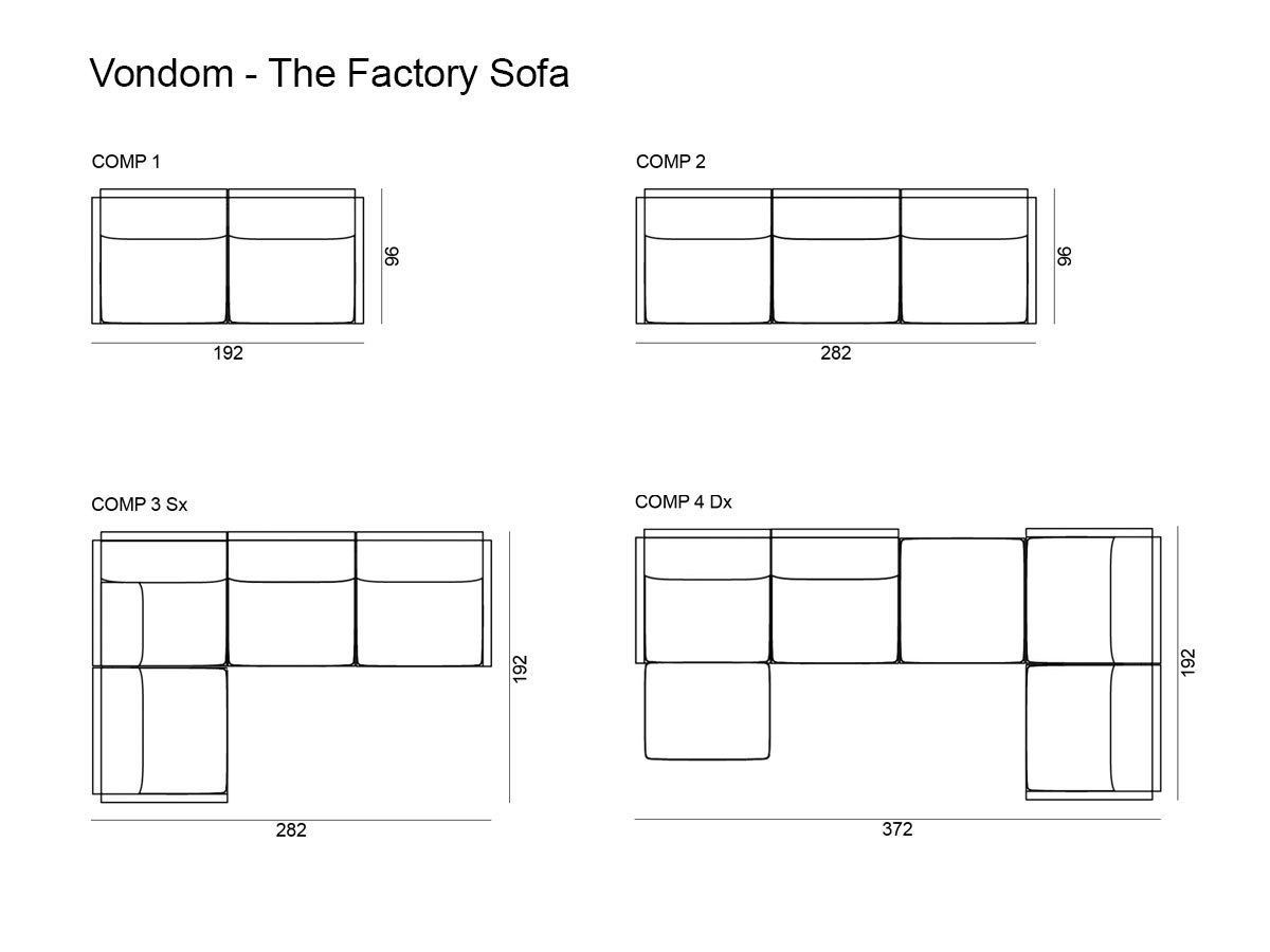 Vondom The Factory Outdoor Sofa Collection