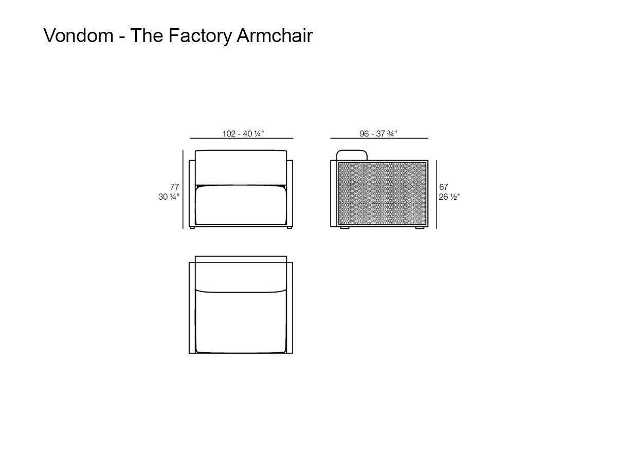 Vondom The Factory Outdoor Armchair