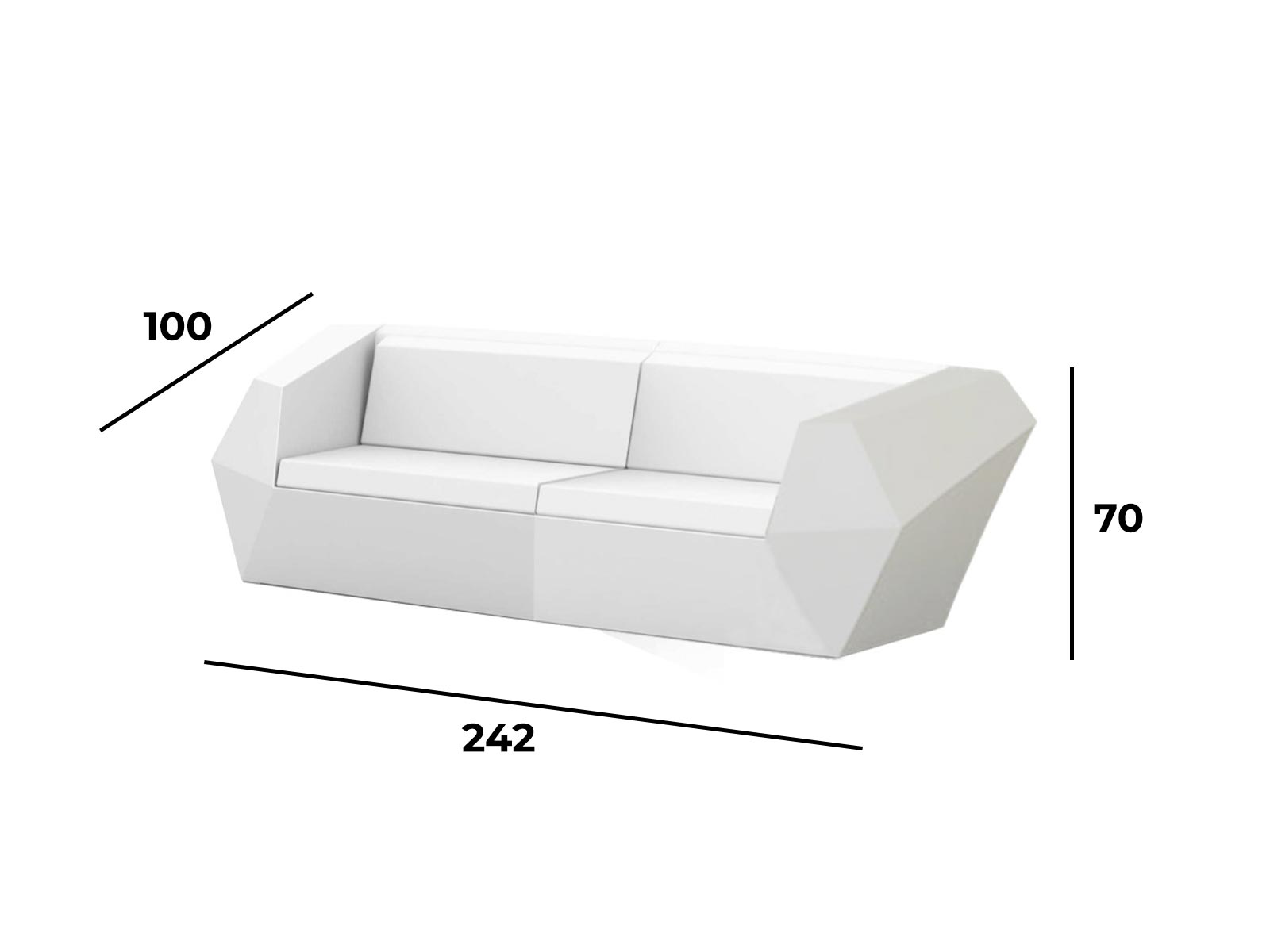 Vondom Faz 2 Seater Sofa