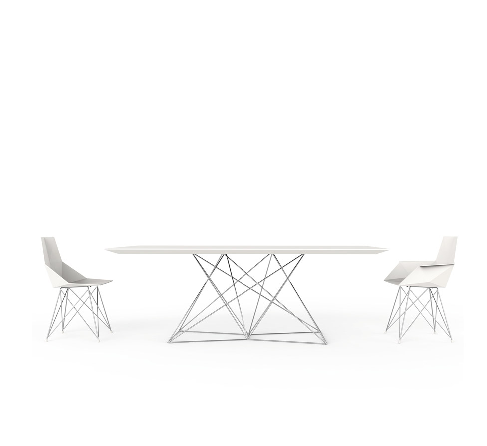 Vondom Faz Table With Stainless Steel Frame