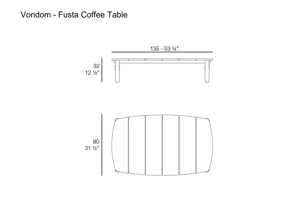 Vondom Fusta Coffee Table