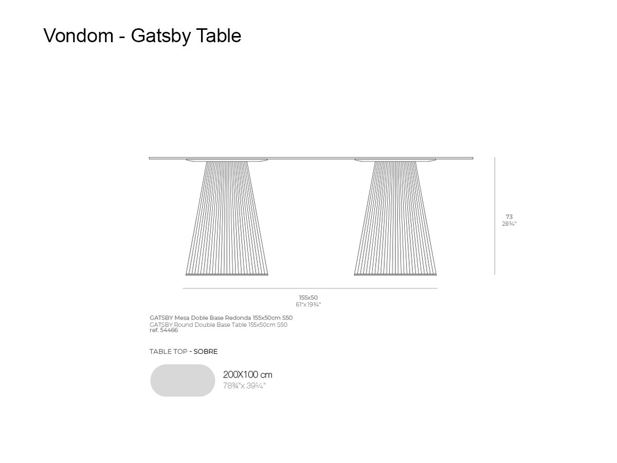 Vondom Gatsby Outdoor Table