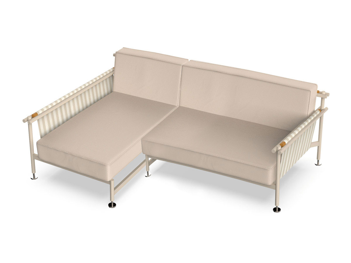 Vondom Hamptons Sofa With Chaise Longue Outdoor