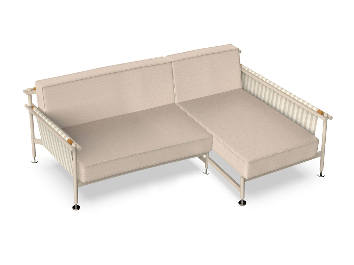 Vondom Hamptons Sofa With Chaise Longue Outdoor