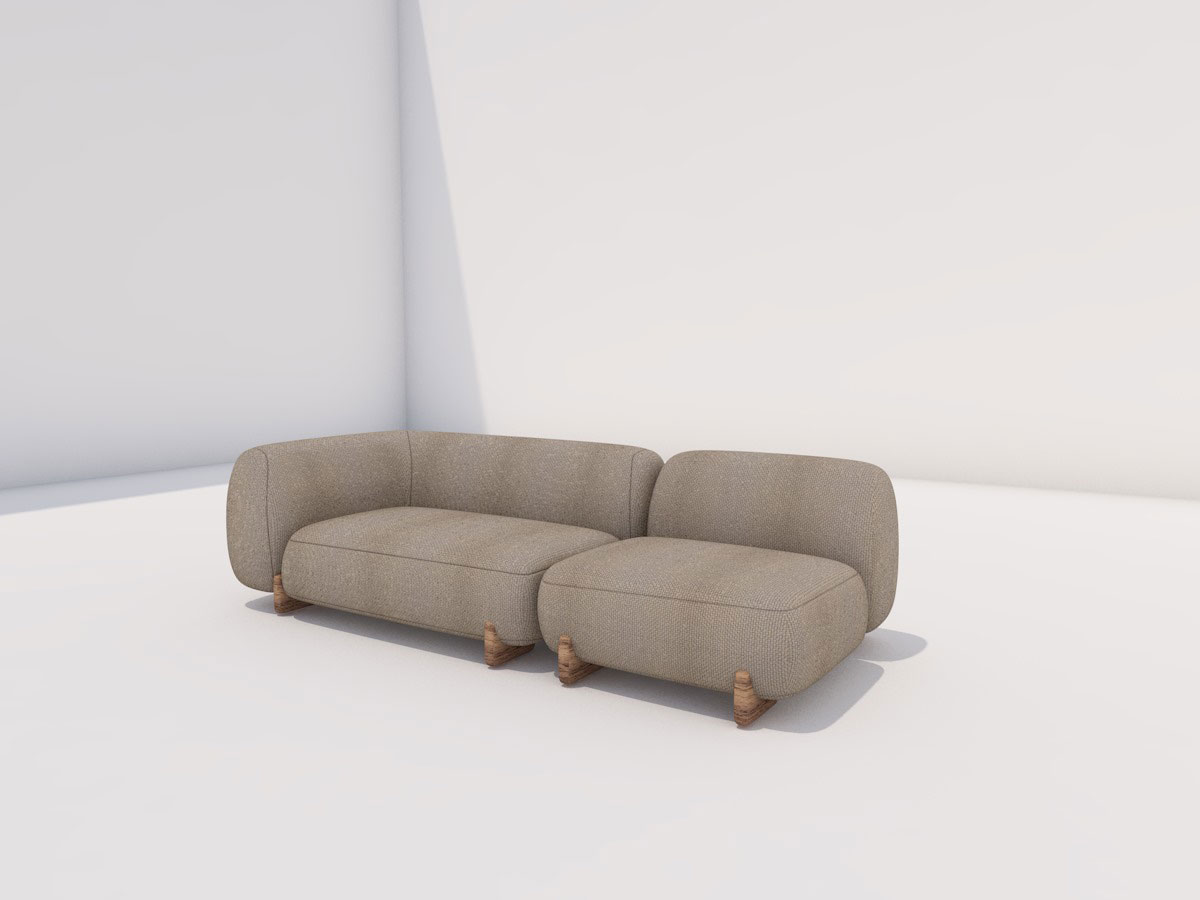 Vondom Milos Modular Sofa Composition 1 Outdoor