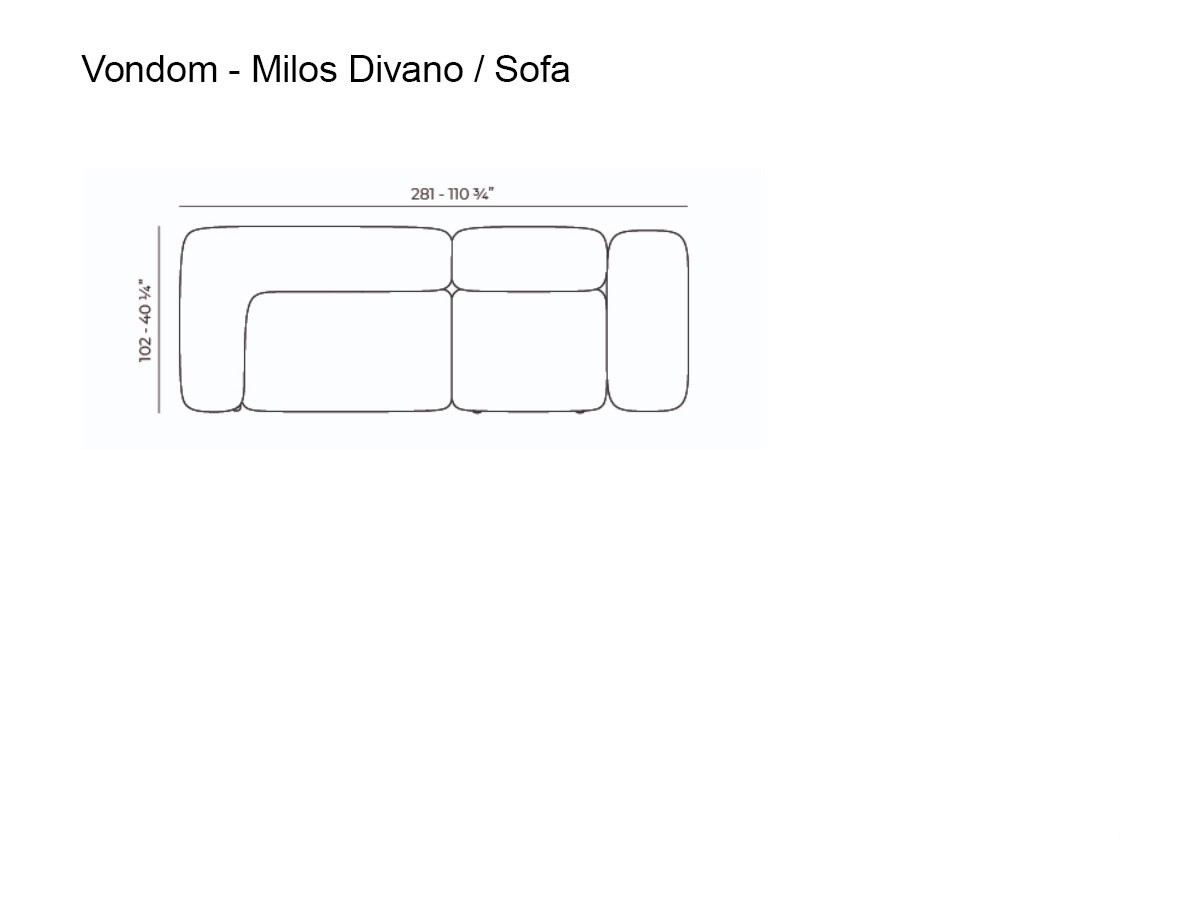 Vondom Milos Modular Sofa Composition 1 Outdoor