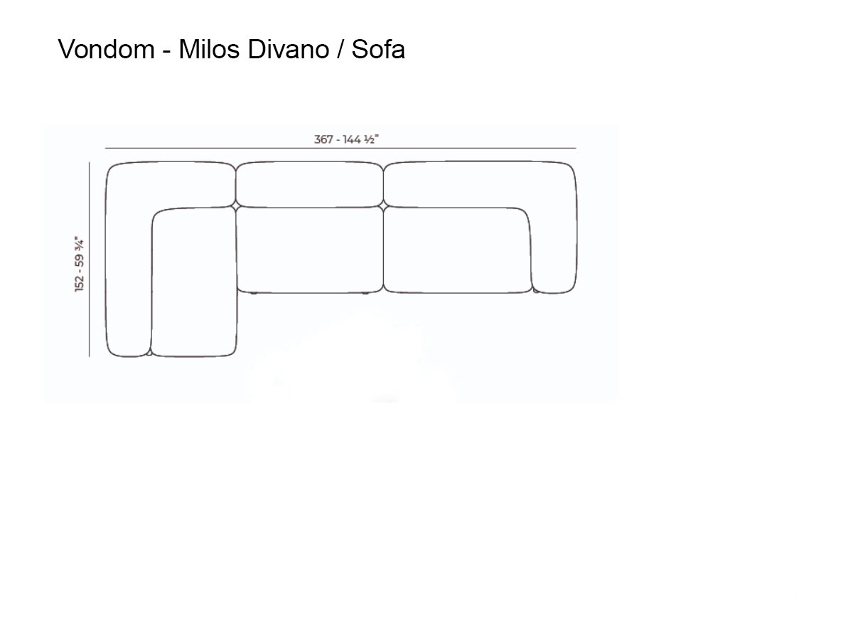 Vondom Milos Modular Sofa Composition 2 Outdoor