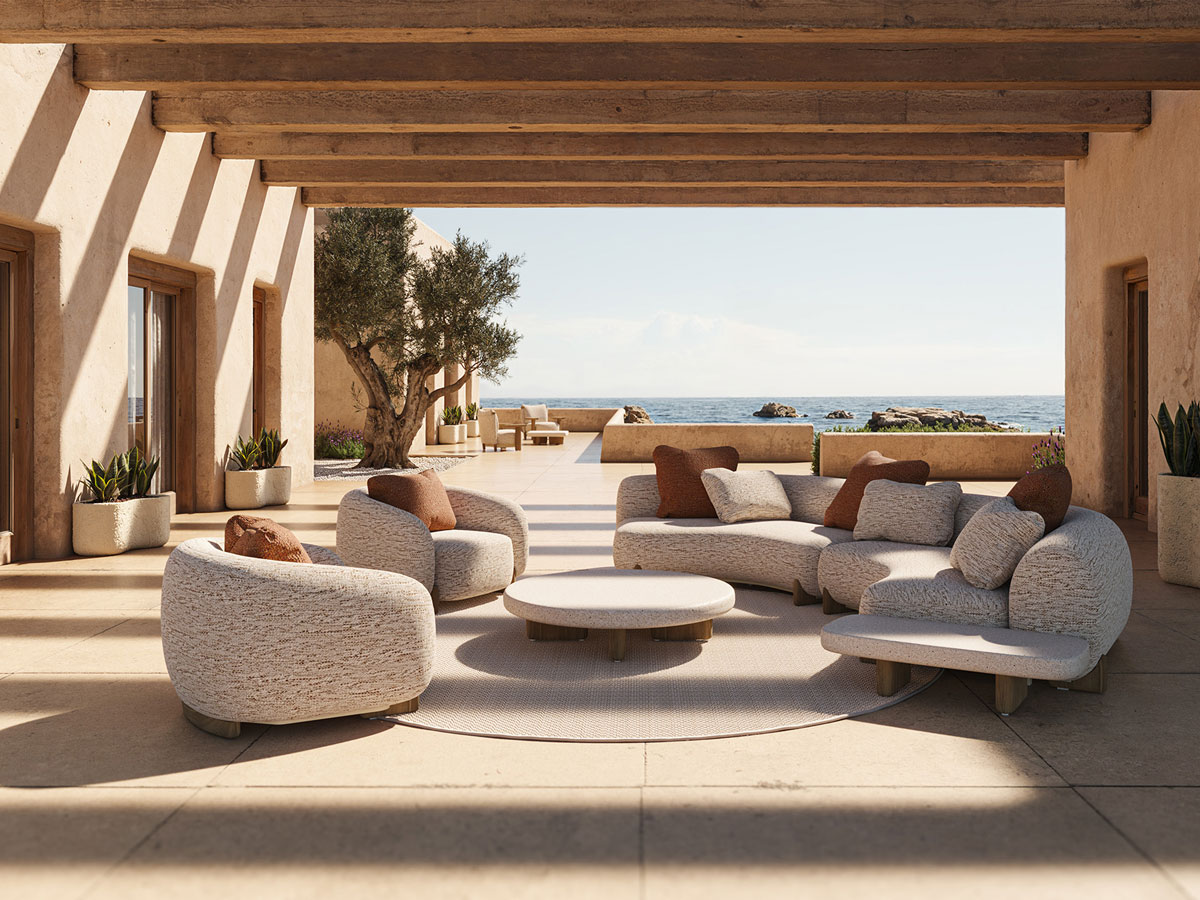 Vondom Milos Modular Sofa Composition 2 Outdoor