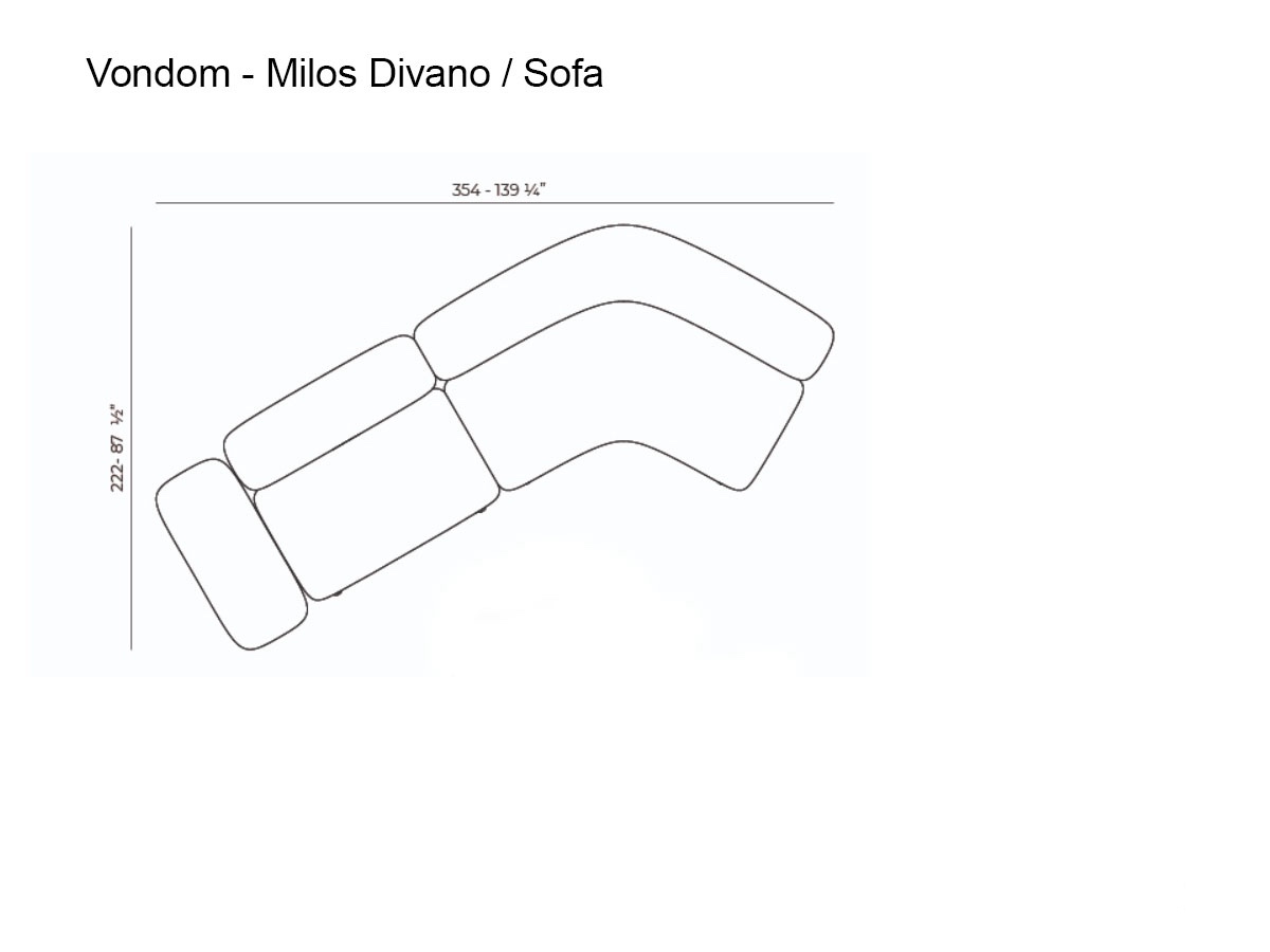 Vondom Milos Modular Sofa Composition 3 Outdoor
