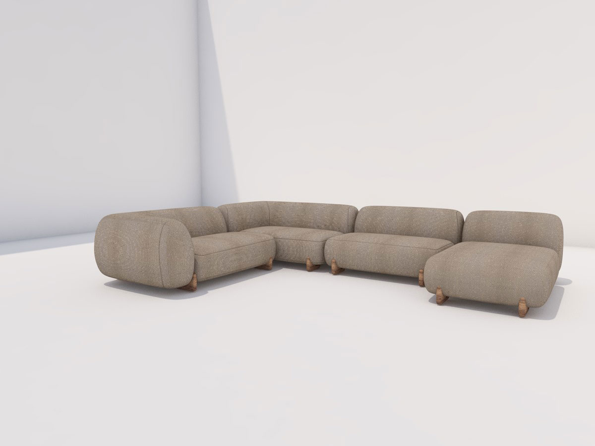 Vondom Milos Modular Sofa Composition 4 Outdoor